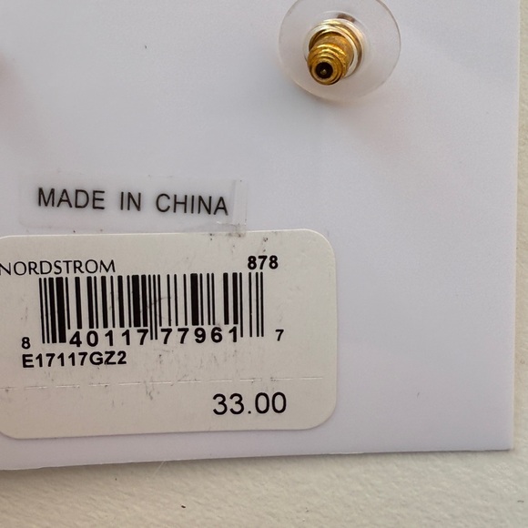 NWT $33 Panacea gold drop earrings - Picture 3 of 3